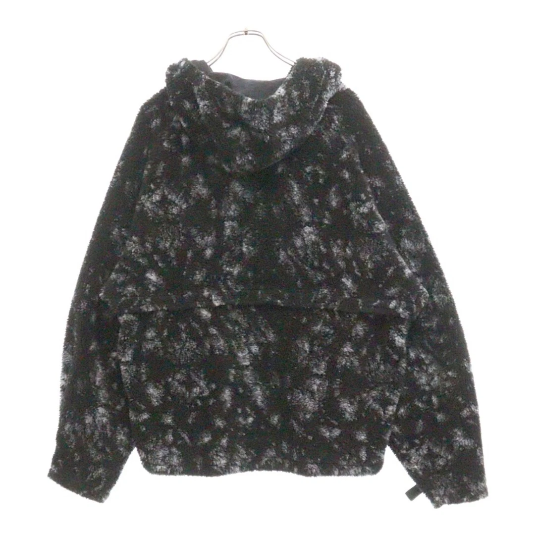 1017 ALYX 9SM Alix Fleece Pullover Felpa con Cappuccio Modello Totale Anorak Nero Usato2