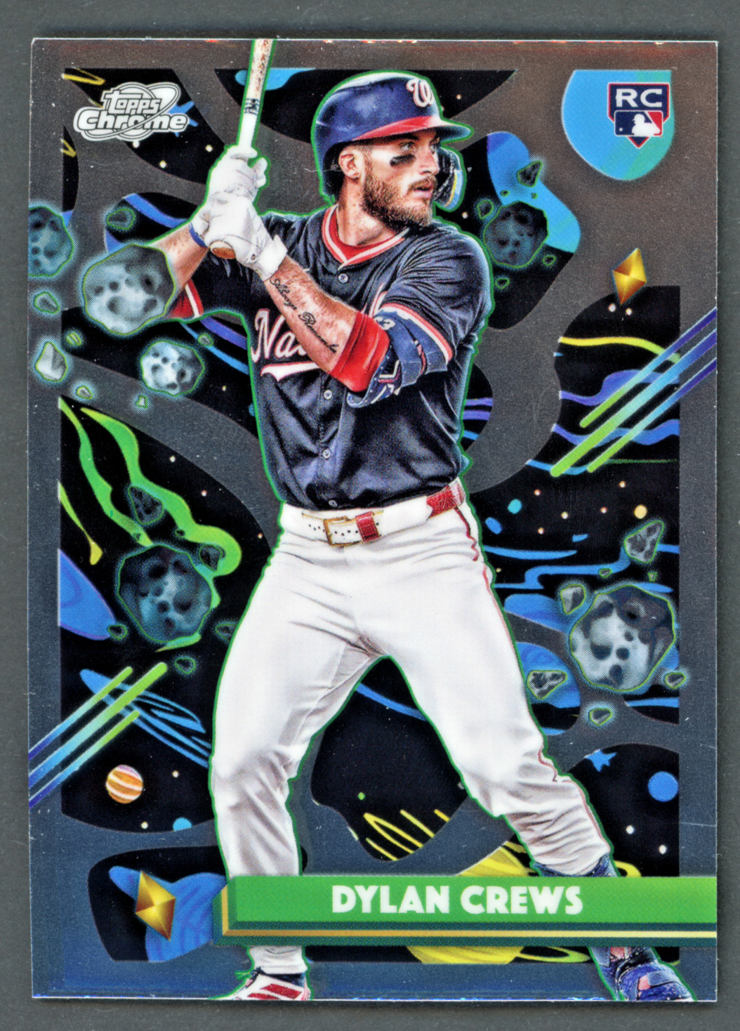 2025 Topps Chrome Cosmic RC Dylan Crews Washington Nationals #194