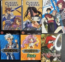 Lot Of 6 Manga Graphic Novels.   See Pictures And Description for Titles