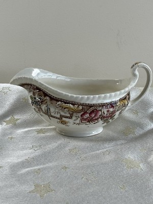 VINTAGE JOHNSON BROTHERS DEVONSHIRE SAUCIERE BRAUN MULTI 