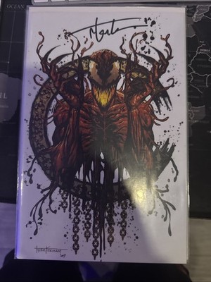  VENOM: LETHAL PROTECTOR ISSUE #2  SIGNED w/COA TYLER KIRKHAM WHITE VIRGIN 