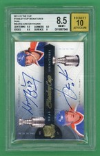 Gretzky, Kurri 11-12 Upper Deck The Cup Dual Stanley Cup Signatures /25 #SC2-...