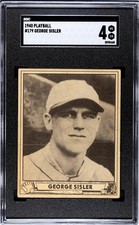 1940 Playball George Sisler #179 SGC 4