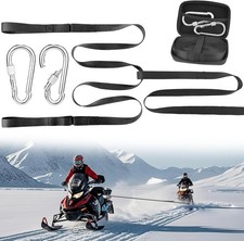 Heavy-Duty 19ft Tow Strap for Snowmobile Tow Strap with Hook Up for Sled Skidoo Heavy-Duty 19ft Tow Strap for Snowmobile Tow Strap with Hook Up for Sled Skidoo - Image 1