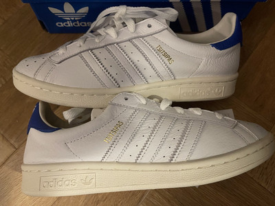 Adidas Originals Earlham Tsitsipas Tennisschuh Weiß Blau UK 4 EU 36 2/3
