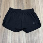 Adidas Running Primegreen Womens Shorts with Lining and Drawstring Black size M