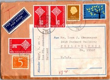 Netherlands 1969 Ámsterdam Airmail Cover to USA - D2825