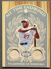2025 Leaf Lumber Vladimir Guerrero Silver Game Used Dual Bat Montreal Expos #2/2