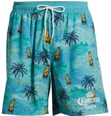 Corona Extra Men's Swim Trunks Board Shorts 7.5 Inseam CHOOSE SIZE S, 2XL NEW
