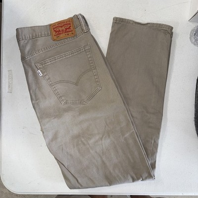 Levi Strauss 541 Beige Tan Denim / Jeans - Size W 36 L 34