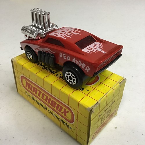 1972 MATCHBOX SUPERFAST #48 RED RIDER 57 CHEVY BIG BLOCK 1/64 MIP ENGLAND - Foto 5 di 6
