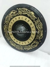 Viking Wooden Round Shield, Cosplay 24 Heavy Metal Style Handmade Item New Gift