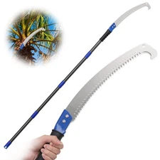 Pole Saw, Manual Pole Saw with 6.5FT Extension Rod for High Branches Tree Tri...
