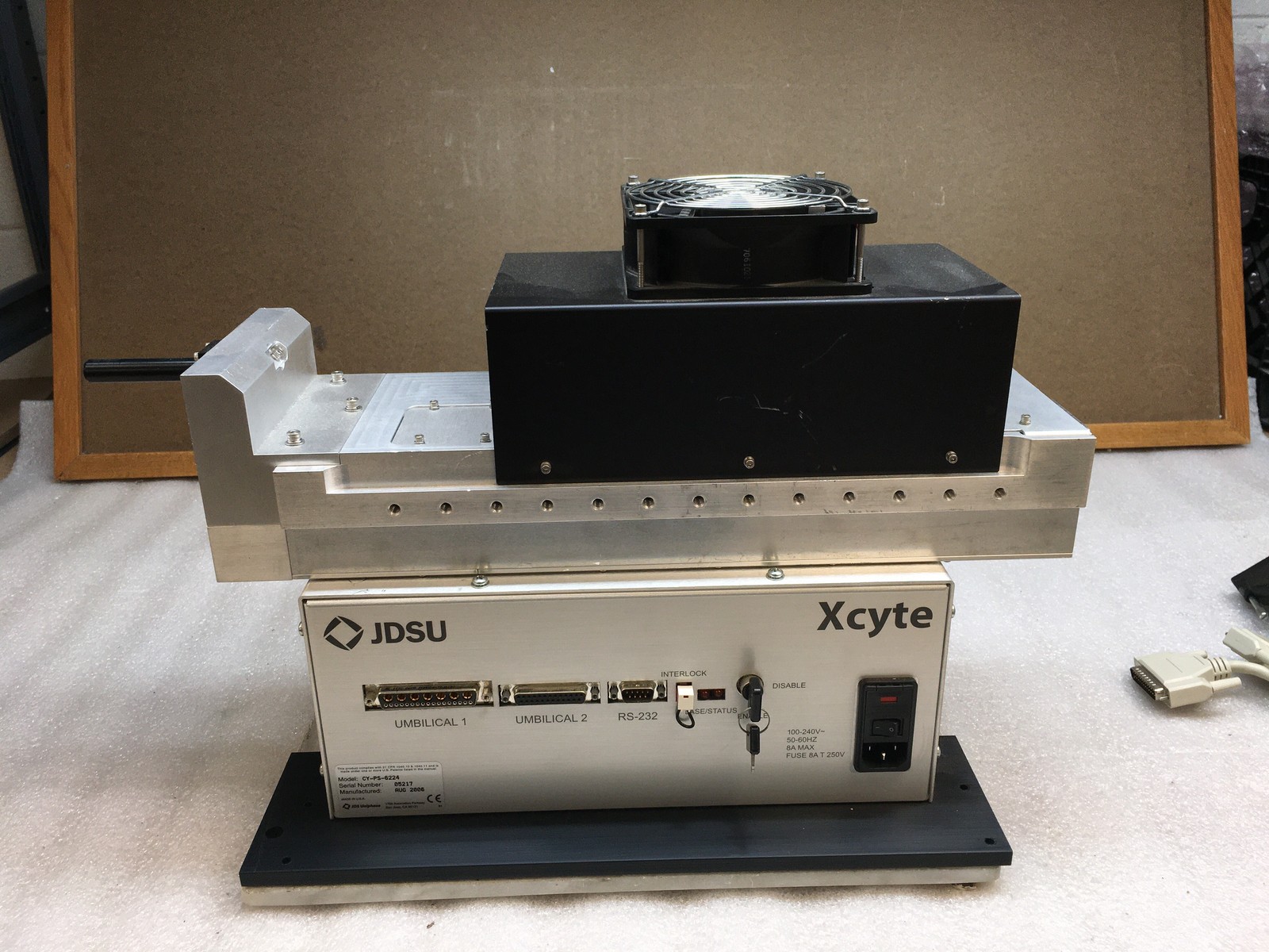 JDSU Xcyte CY-355-020-6224 Laser w/ JDSU CY-PS-6224 PSU and Cables