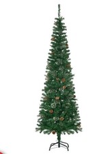 Winter SaleHOMCOM 6.5FT Tall Pencil Slim Artificial Christmas Tree...