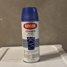 KRYLON STAINED GLASS Spray Paint Cobalt Blue 11.5oz Translucent Indoor New can
