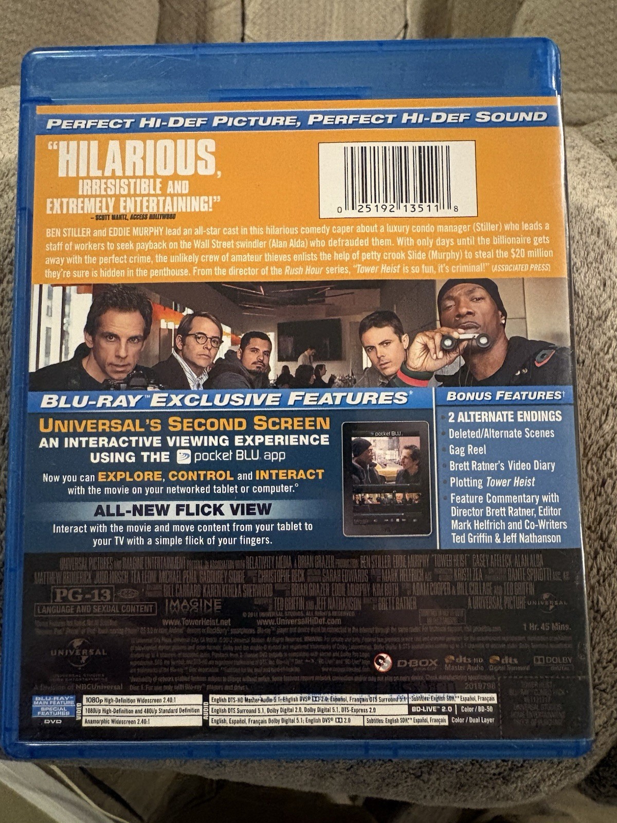 Tower Heist Regular DVD, No Blu-ray Disc