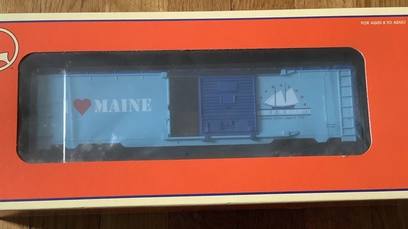 Lionel 6-19968 I Love Maine Boxcar Looks New In Box