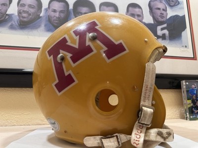 Rare  Clear Shell Macgregor Minnesota gophers Football Helmet Very Nice Shape.