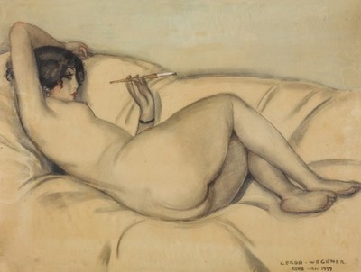 Gerda Wegener: Reclining Nude 22x30 Archival Quality Fine Art Print