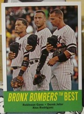 2012 tOPPS HERITAGE # 173 BRONX BOMBERS BEST ( CANO/JETER/AROD )