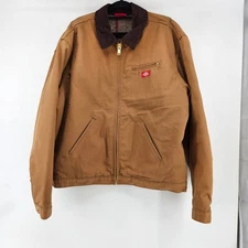 Dickies Mens Insulated Work Barn Jacket Corduroy Collar Chore Coat Large Outdoor