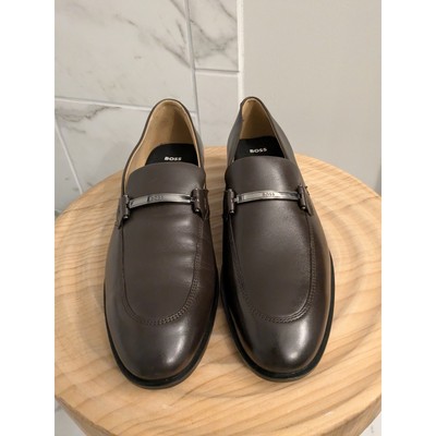 BOSS Hugo Boss Colby Loafers Dark Brown Leather Mens Dress  display picture 1