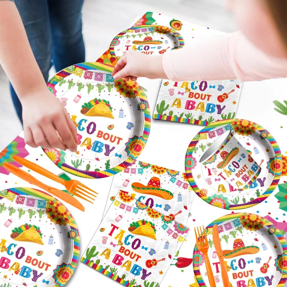 GREHUMOR Taco Bebé Cactus Vaquero Sombrero Mexicano Fiesta Suministros 141 Piezas Género Reve... Foto 2 de 4