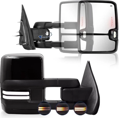 Switchback Towing Mirror Compatible with 2014-2018 Chevy Silverado GMC Sierra