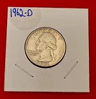 1962 D Washington Quarter - 90% Silver - .1808 Ounce Silver