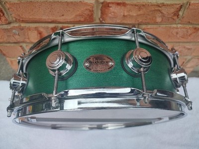 DW Drum Workshop 1993 - Rare Green Matte 5''x14'' Snare Drum. MINT!