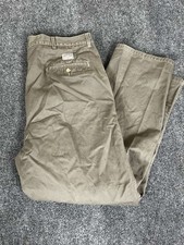 80's Polo Ralph Lauren Pleated Chino Pants Mens 35x30 Made In USA Green 12SW