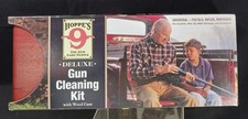 Hoppes 9 Universal Deluxe Gun Care Cleaning Kit Brand New w/ Wood Case