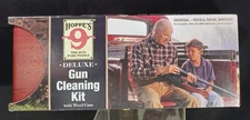 Hoppes 9 Universal Deluxe Gun Care Cleaning Kit Brand New w/ Wood Case