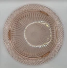Vintage Pink Depression Glass Footed Cake Plate 12” Miss America Anchor Hocking