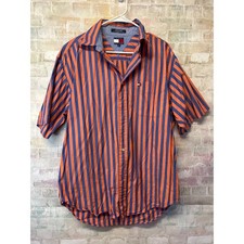 Tommy Hilfiger Mens Button Down Medium 100 Cotton
