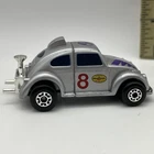 VINTAGE 1990'S MATCHBOX CONNECTABLES VEHICLE GREY VW BEETLE #8 CAR SET PENZOIL