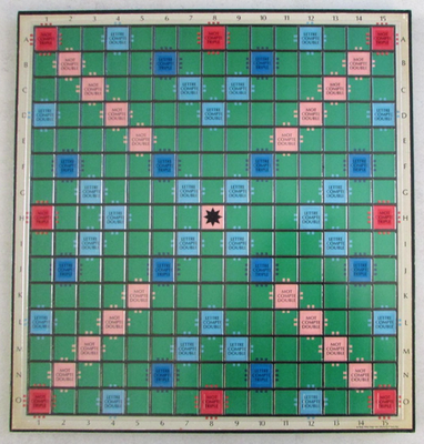 Jeu De Société Scrabble DE LUXE plateau alvéolé Tournant