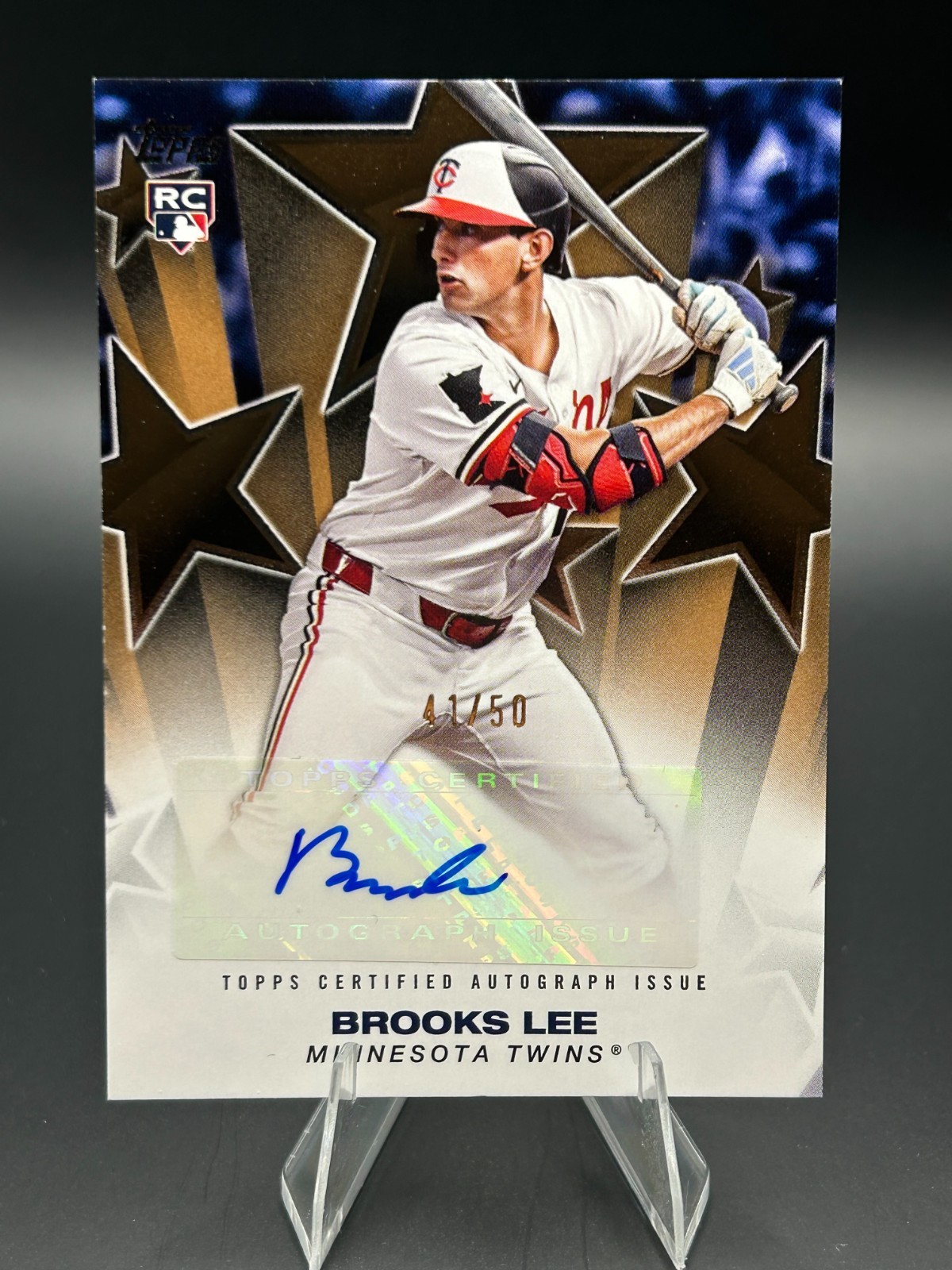 2025 Topps Series 2 Gold Baseball Stars Auto #BSA2-BL BROOKS LEE #/50