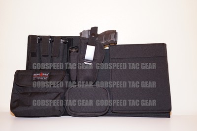 Vehicle Holster w/mag pouch & Mount Car Truck Ambidextrous Handgun Conceal
