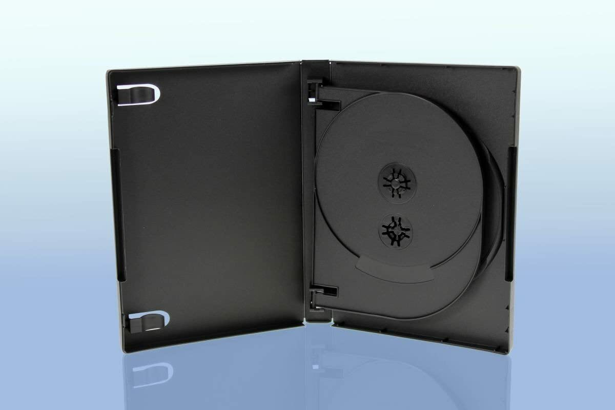 DVD Box Hülle, Leerhülle, 5fach, 190 x 135 x 21 mm, schwarz eBay