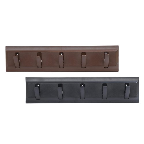 2 x Plastic Coat Hooks Rack Wall Mounted 5 Pegs Door Holder Clothes Hanger - Picture 36 of 36