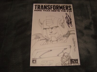 TRANSFORMERS MORE THAN MEETS THE EYE # 46 (2015) HAND DRAWN COVER ALEX MILNE