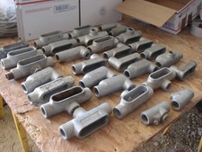 Lot 30 3/4" Crouse-Hinds TB27  Appleton C27 Malleable Iron Conduit Body