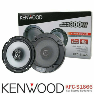 Kenwood KFC-S1666 6.5 inch 300 WATTS 2-Way Car Speakers (PAIR) NEW