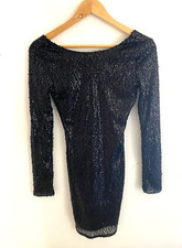 NEW Atmosphere Size UK 8  Black Sparkly Glitter  Dress