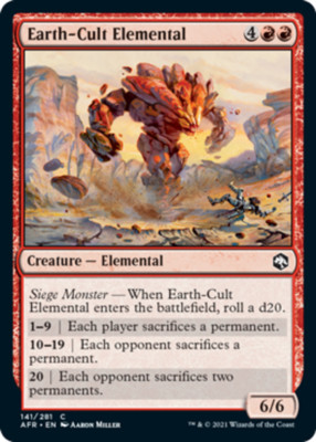 Earth-Cult Elemental - Foil x1 - Adventures in the Forgotten Realms - NM-Mint, E