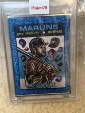 2021 Topps Project 70 1971 Gary Sheffield Mimsbandz SP Artist Proof AP #35/51