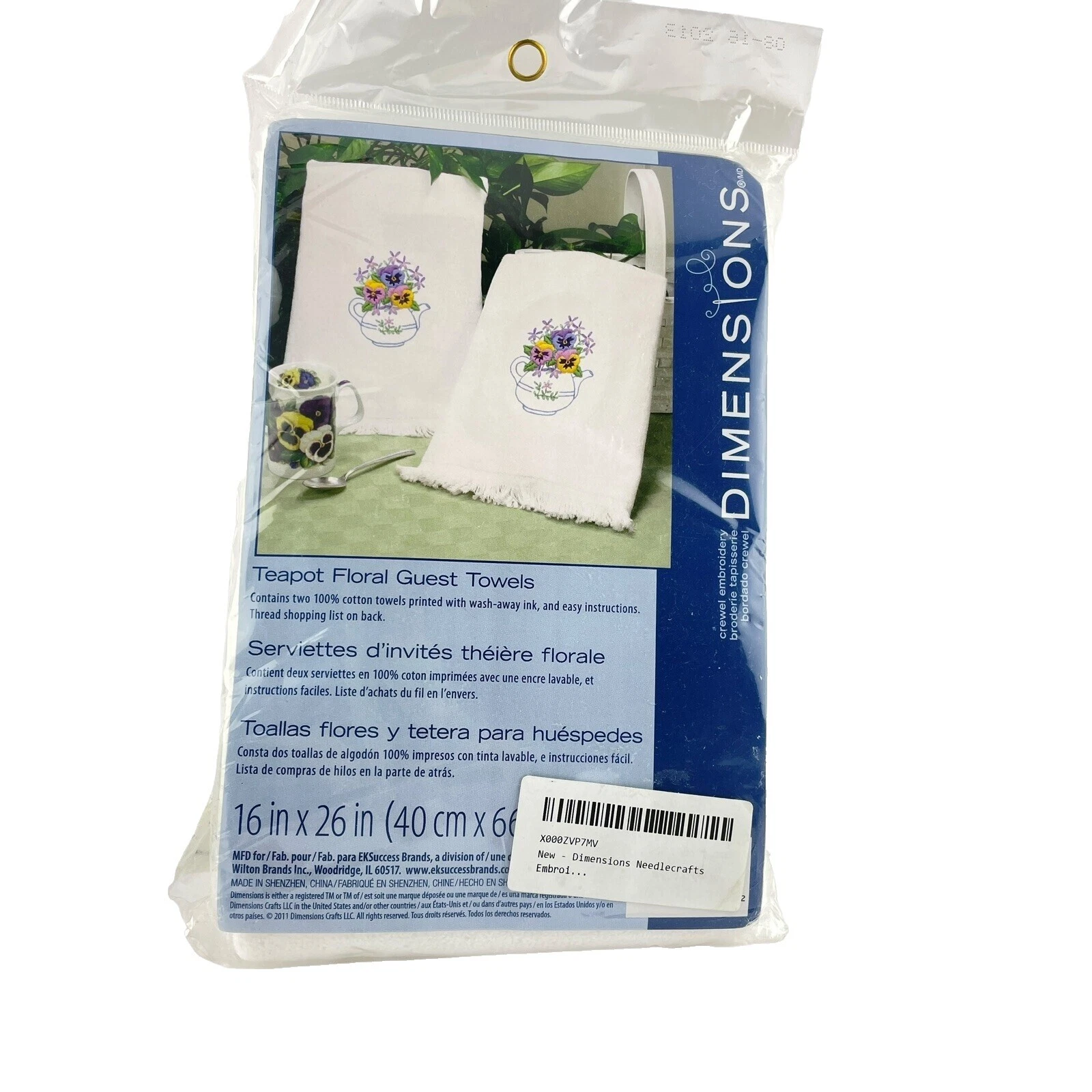 Dimensions Hand Embroidery Towels