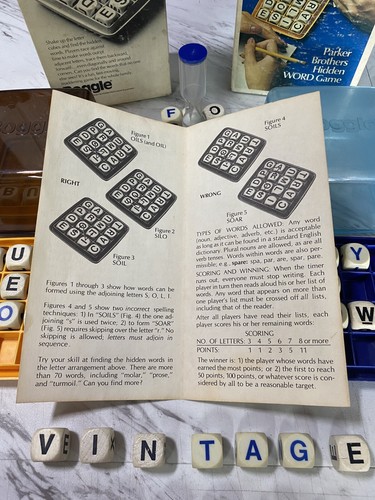 Vintage BOGGLE Hidden Word Game Parker Brothers Complete Family Fun 1976 - Picture 5 of 8